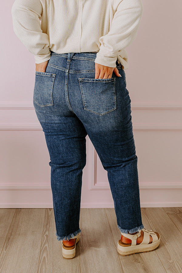 Premium High Waist Straight Leg Jeans - Ultimate Fit for Curves