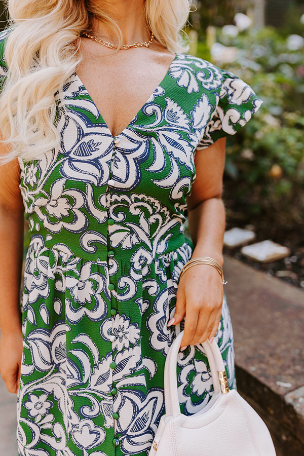 Premium Front Porch Maxi Dress in Hunter Green – Ultimate Casual Elegance