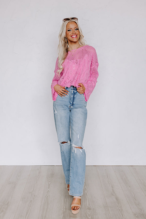 Ultimate Comfort Knit Top - Pink