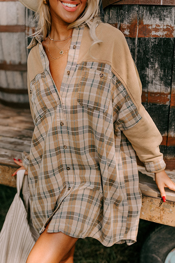 Premium Vail Views Plaid Tunic Dress - Fall Fashion Essential