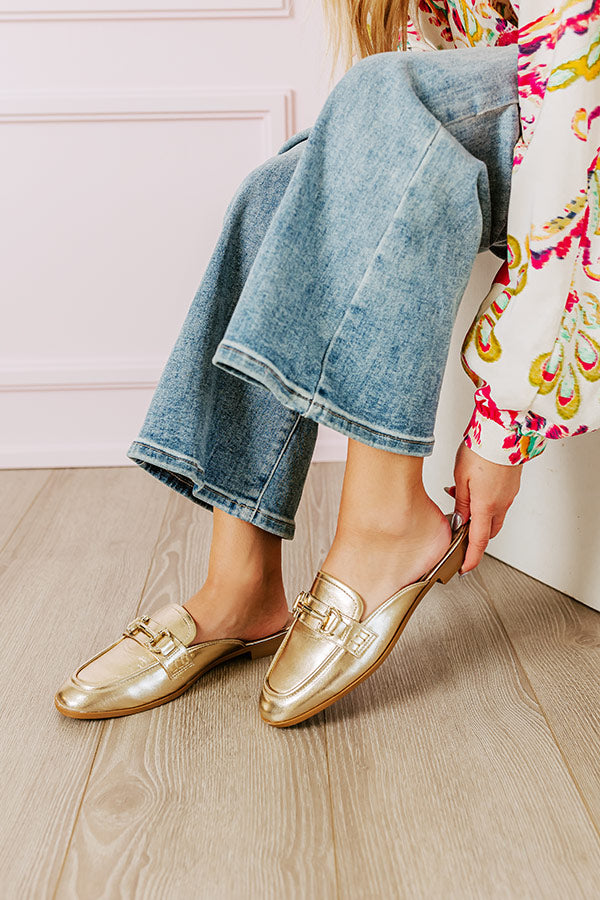 Premium Metallic Mule Loafer - Bridget Collection