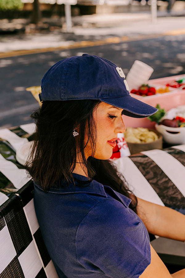 Premium Game Day Baseball Cap - Navy Blue