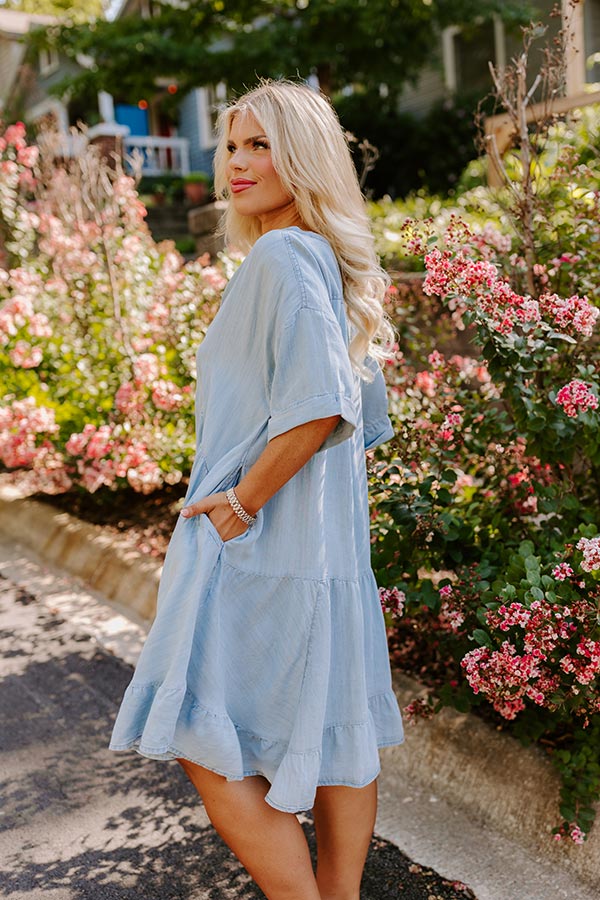 Premium Chambray Mini Dress - Ultimate Summer Style