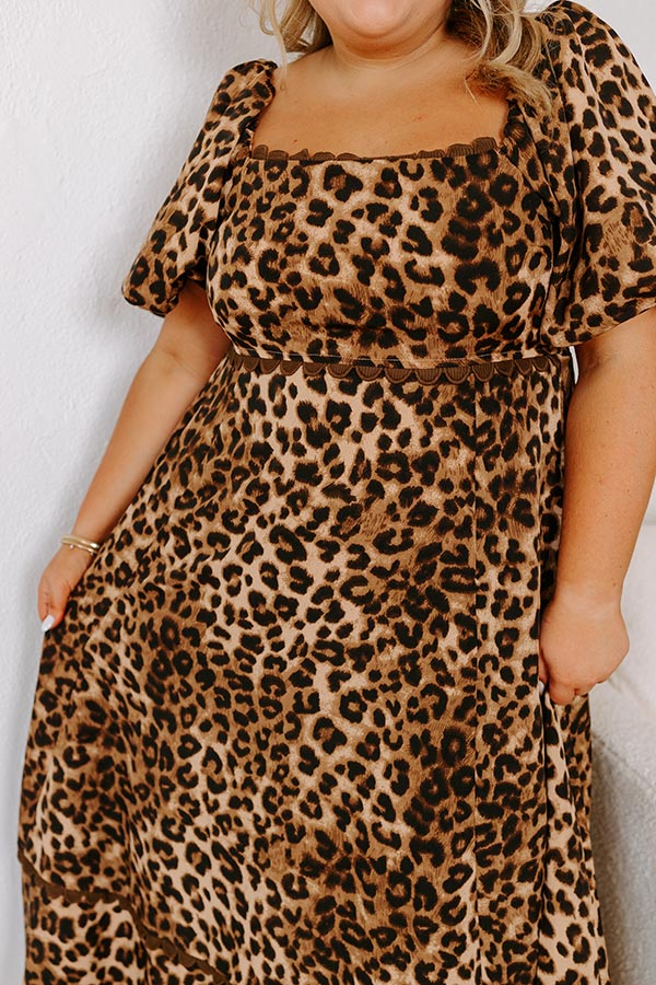 Ultimate Leopard Print Midi Dress - Premium Chic Style