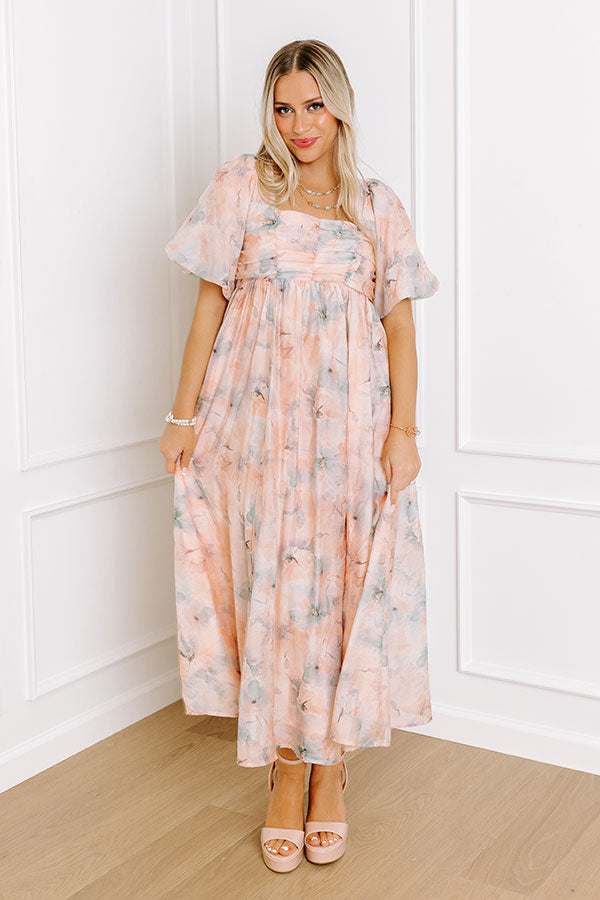 Ultimate Sweet Magnolia Floral Midi Dress