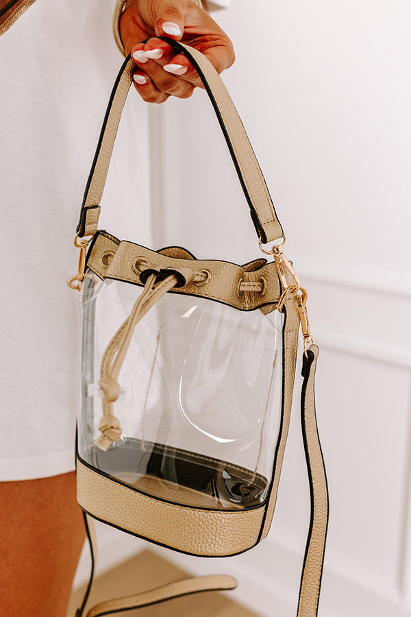 Premium Pep Rally Bucket Bag in Luxe Gold