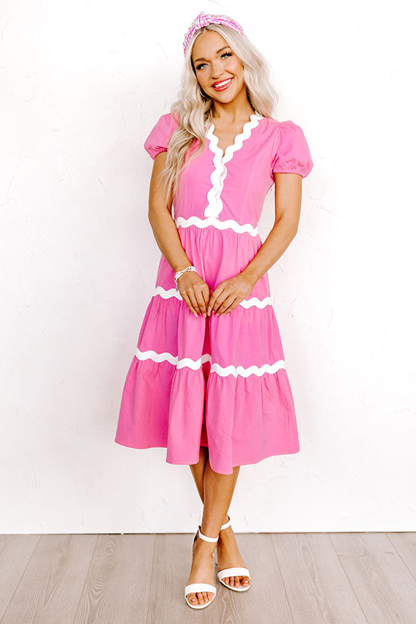 Ultimate Westerly Midi Dress - Bubblegum Pink