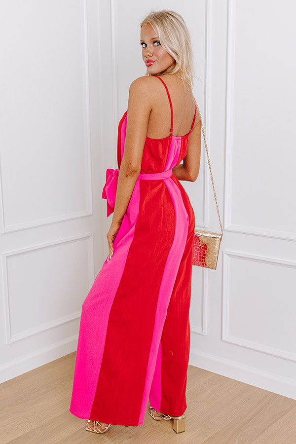 Ultimate Chic Sassy & Sweet Color Block Jumpsuit