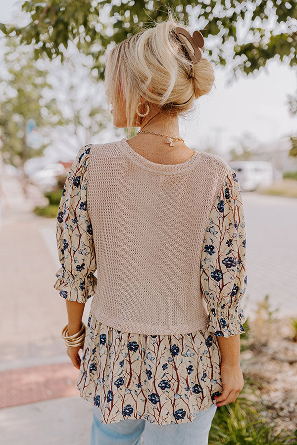 Premium Sweet Melody Knit Top - Feminine & Floral