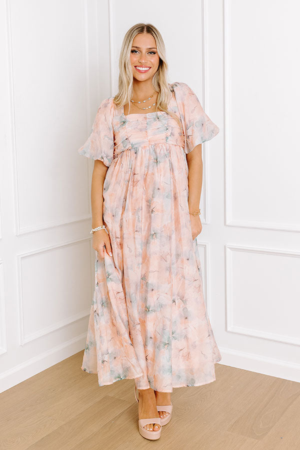 Ultimate Sweet Magnolia Floral Midi Dress