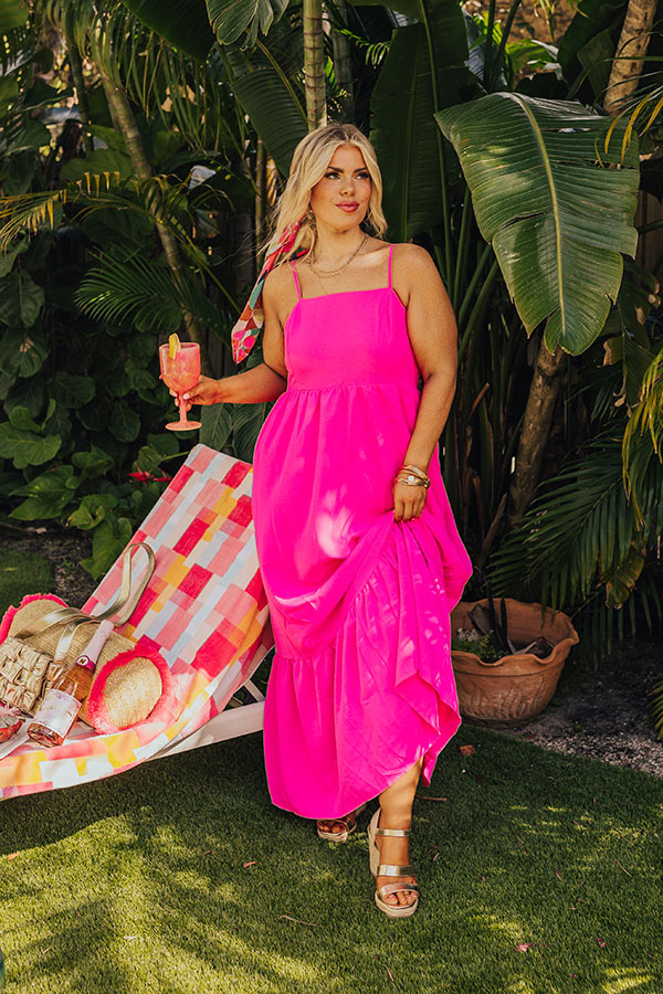 Ultimate Hot Pink Maxi Dress - Flowy & Flattering