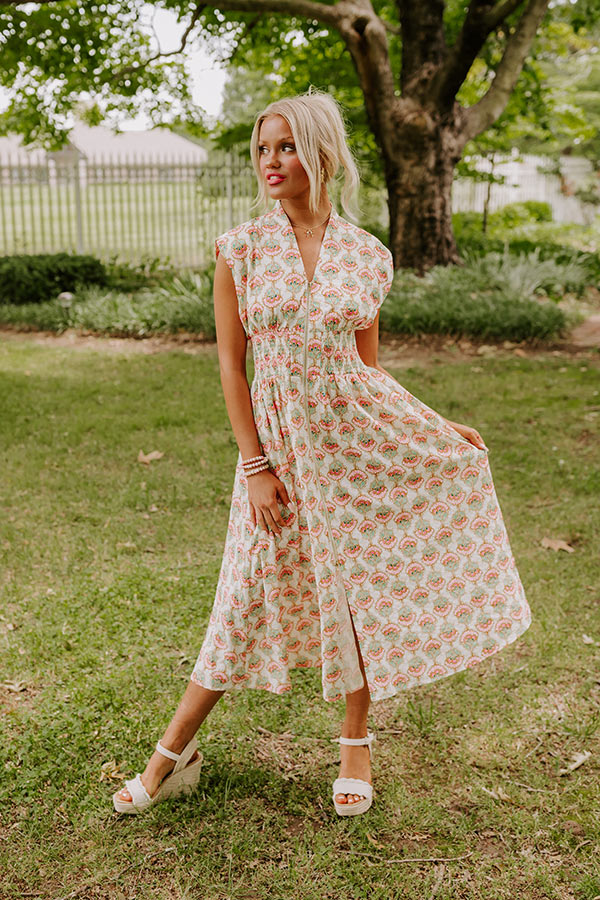 Ultimate Sunshine Floral Midi Dress