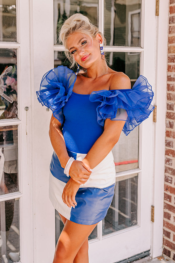 Premium Pep Squad Ruffle Bodysuit - Ultimate Game Day Style