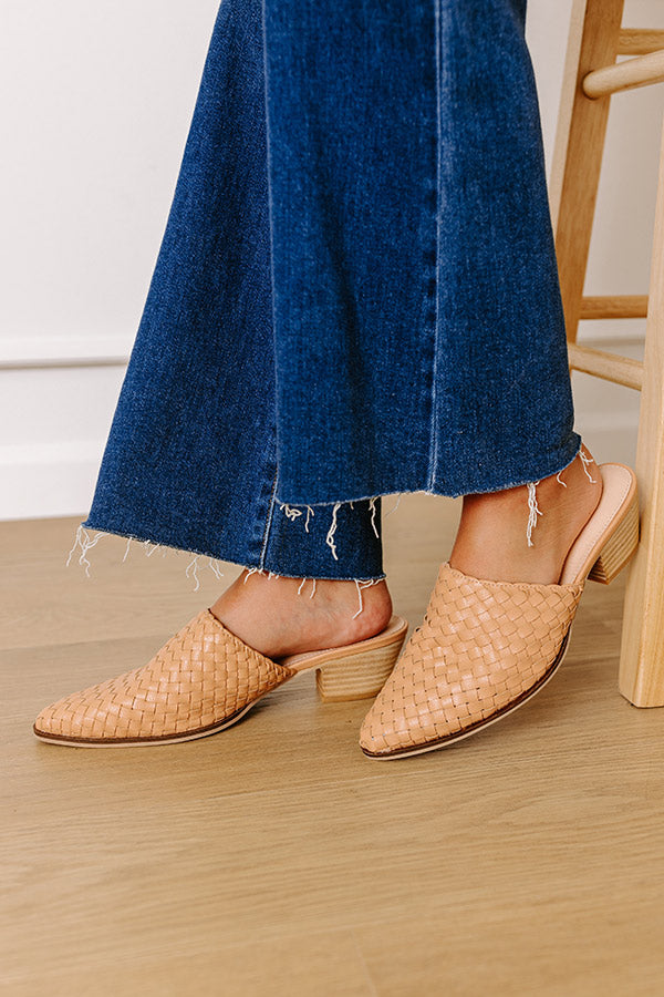 Premium Emilia Woven Leather Mule - Ultimate Comfort in Natural