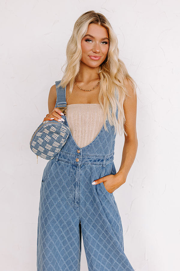 Ultimate Farmers Market Stroll Denim Jumpsuit