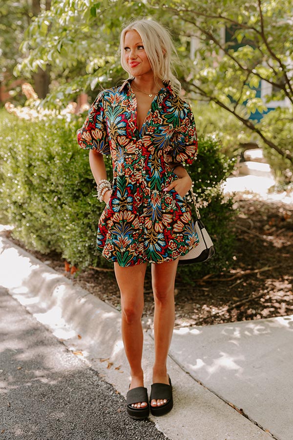 Ultimate Bloom Floral Mini Dress - Playful & Flirty Style