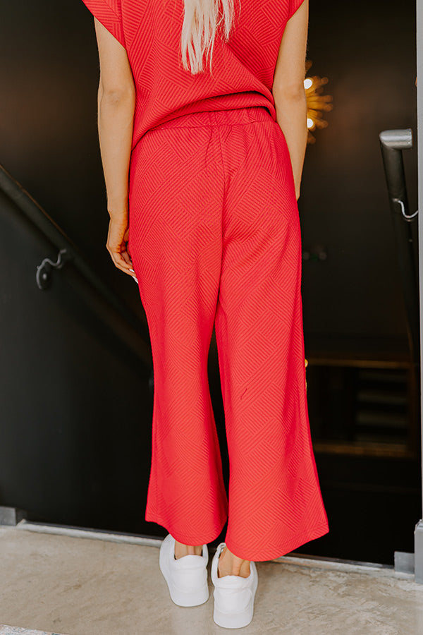 Ultimate Comfort High Waist Pants in Wine - Premium Casual-Chic Style