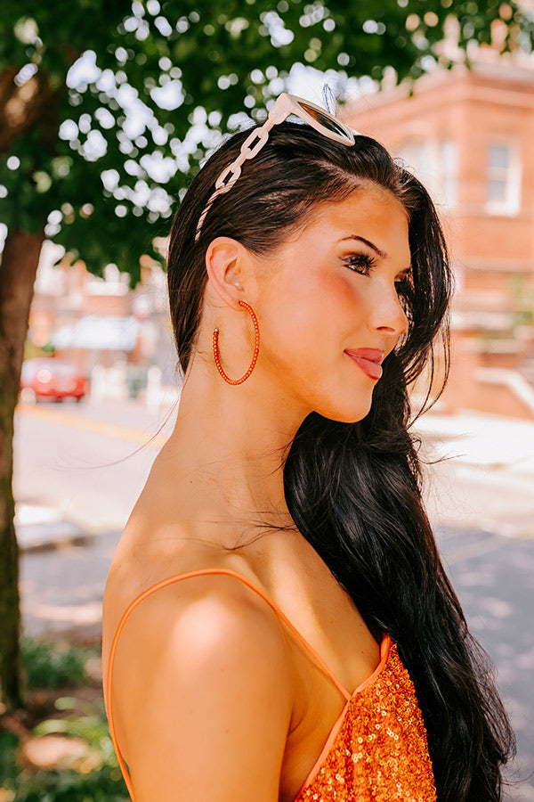 Premium Orange Happiness Hoop Earrings - Ultimate Style Upgrade