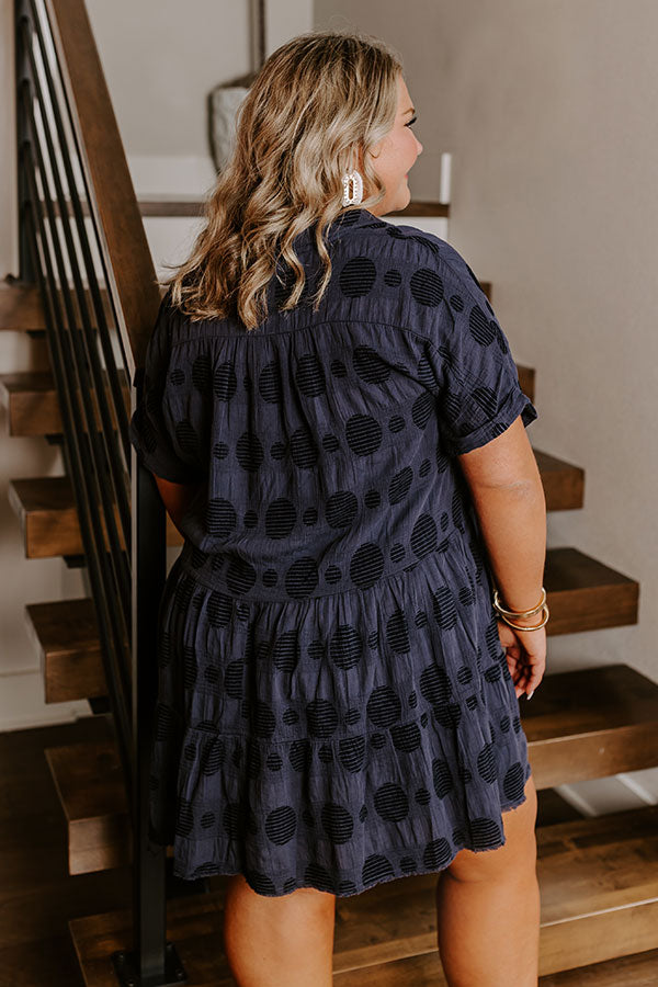 Premium Navy Curves Babydoll Dress - Ultimate Summer Style