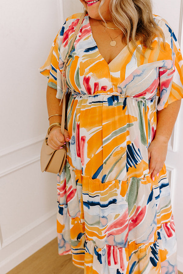 Premium Sunny In San Fran Midi Dress