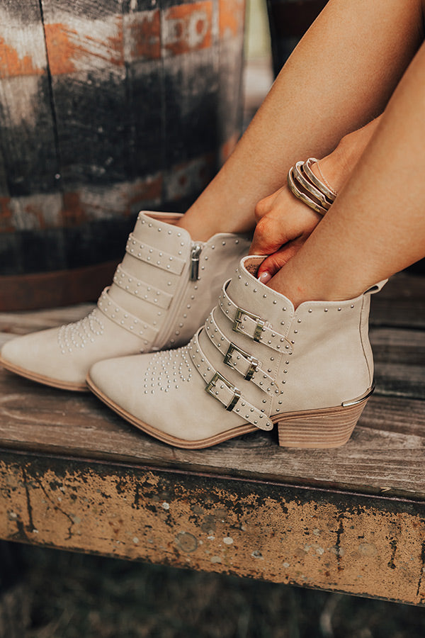 Ultimate Faux Leather Booties in Birch – Premium Comfort & Style