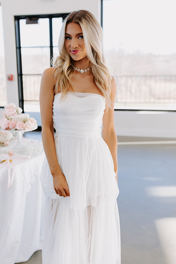 Ultimate First Kiss Moment Tiered Maxi Dress