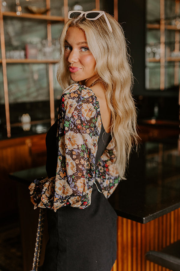 Premium Downtown Happy Hour Floral Bodysuit - Ultimate Chic Style