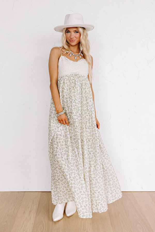 Ultimate Boho Chic Vino On The Veranda Maxi Dress