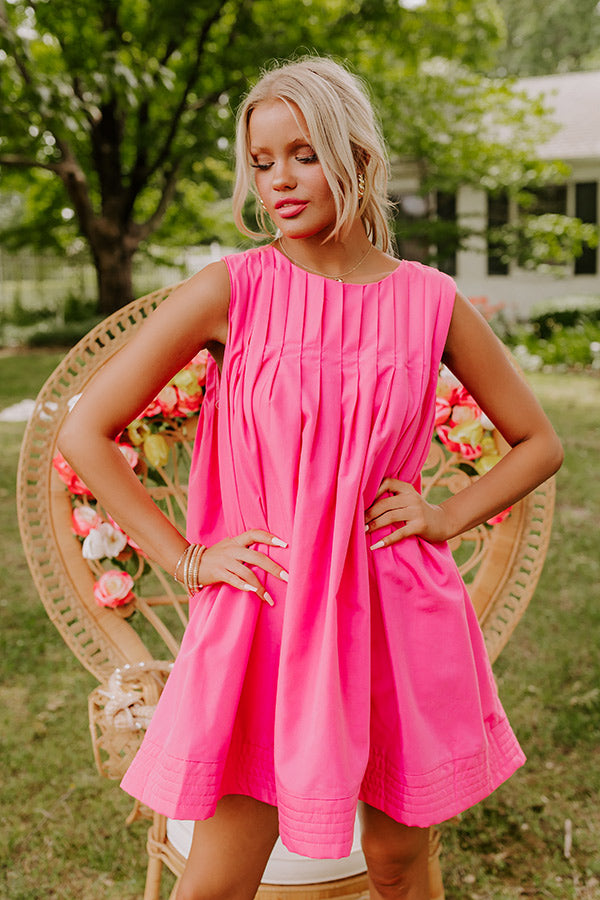 Ultimate Chic Pink Mini Dress - Happy Moment Collection