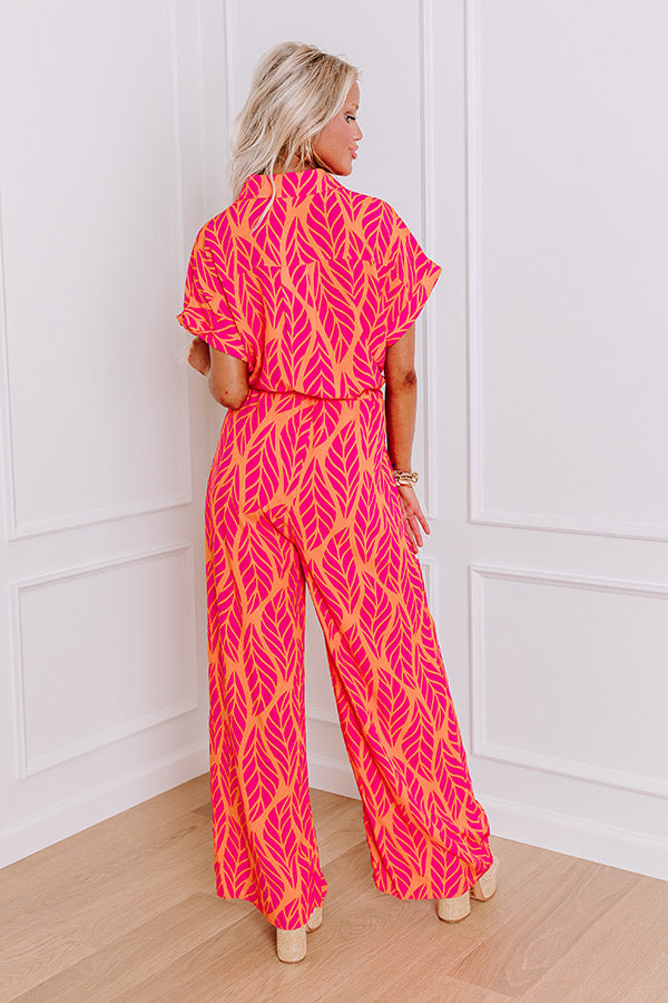 Ultimate Vacation Jumpsuit - Hot Pink