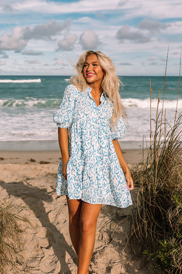 Premium Bordeaux Bliss Floral Mini Dress - Ultimate Summer Style