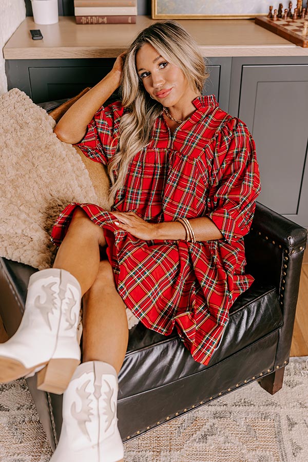 Premium Cheerful Energy Plaid Mini Dress - Ultimate Seasonal Wardrobe Upgrade