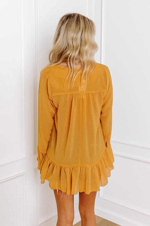 Premium Marigold Flowy Top - Ultimate Style Upgrade