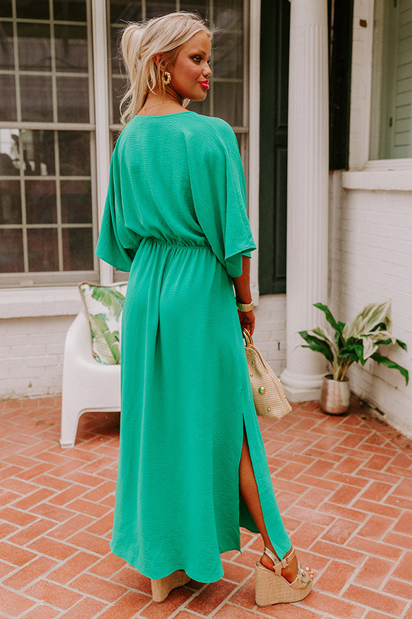 Ultimate Tulum Maxi Dress in Premium Green