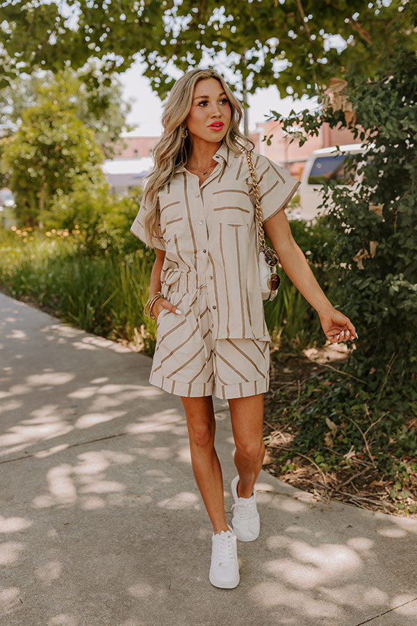 Ultimate Resort-Ready Striped Button-Up