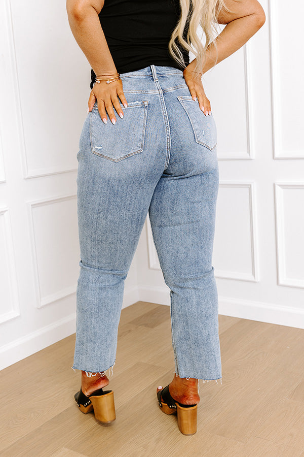 Premium Alaina High Waist Distressed Jeans - Ultimate Curve-Hugging Fit