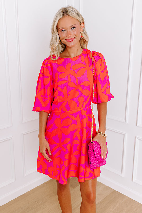 Ultimate Cityscape Floral Mini Dress - Premium Chic Style