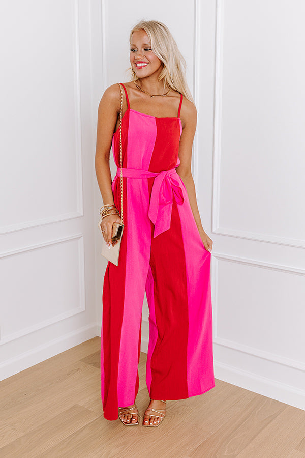 Ultimate Chic Sassy & Sweet Color Block Jumpsuit