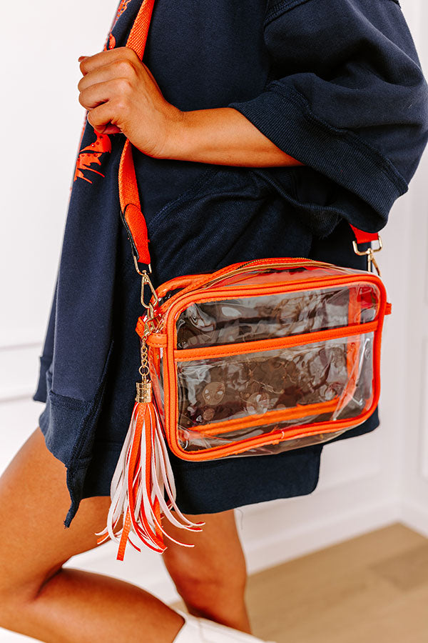 Ultimate Stadium Ready Crossbody Bag - Vibrant Orange