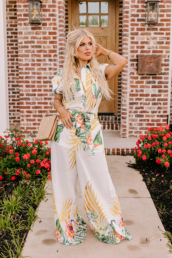 Premium Tropical Tour Jumpsuit – Ultimate Summer Style