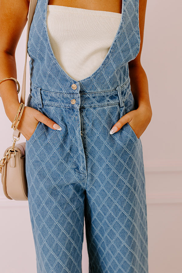 Ultimate Farmers Market Stroll Denim Jumpsuit