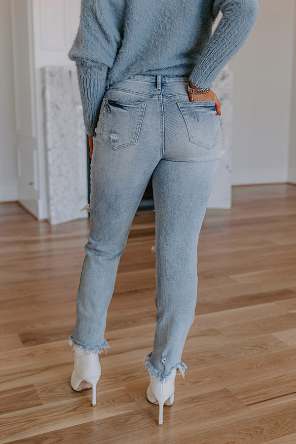 Premium High Waist Distressed Jeans - The Cely Collection