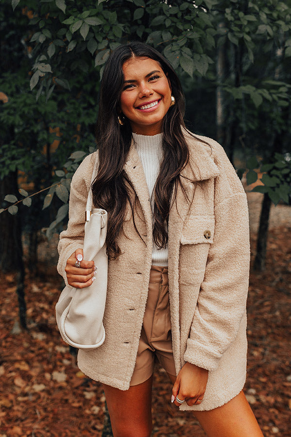 Ultimate Cozier Than Ever Sherpa Jacket - Light Iced Latte