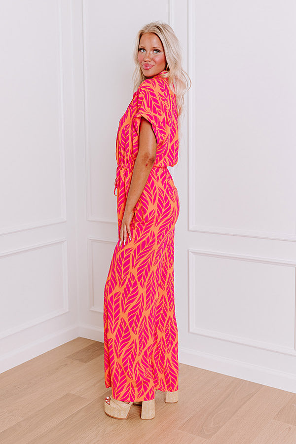 Ultimate Vacation Jumpsuit - Hot Pink