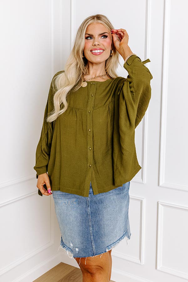 Premium Green Curve Shift Top - Ultimate Comfort & Style