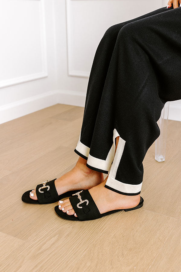 Premium Cecilia Sandal - Ultimate Black Edition