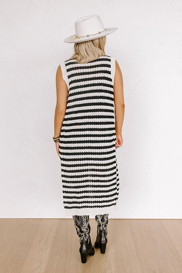 Ultimate Sunset Stroll Knit Midi Dress