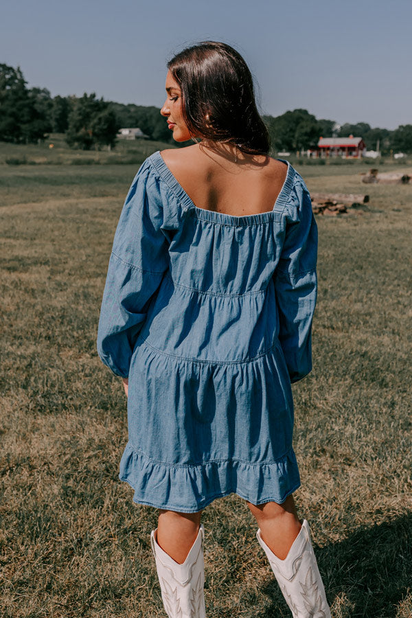 Ultimate Chambray Mini Dress - Effortless Style & Comfort