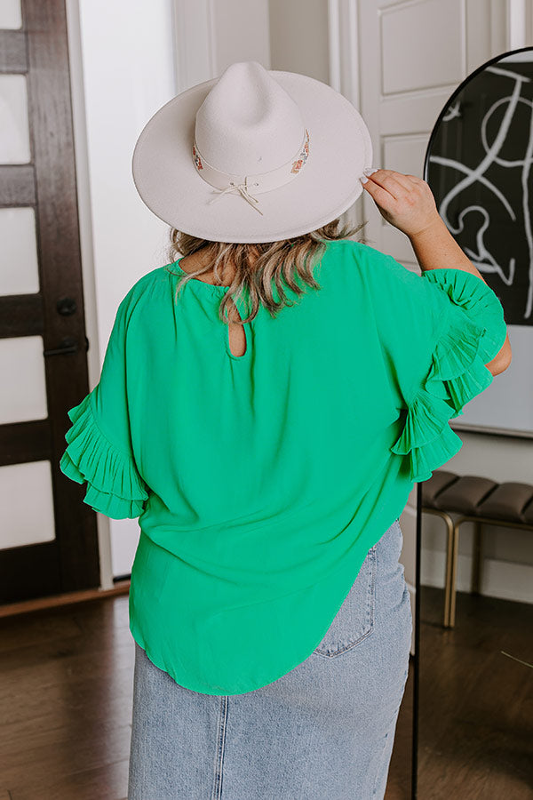 Ultimate Jade Curves Margarita Shift Top