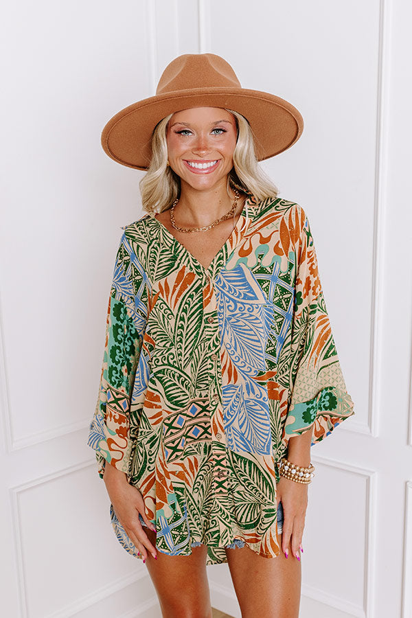 Ultimate Paradise Palms Button Down Shirt